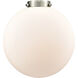 Downtown Urban Beacon 1 Light 10 inch Antique Brass Mini Pendant Ceiling Light in Matte White
